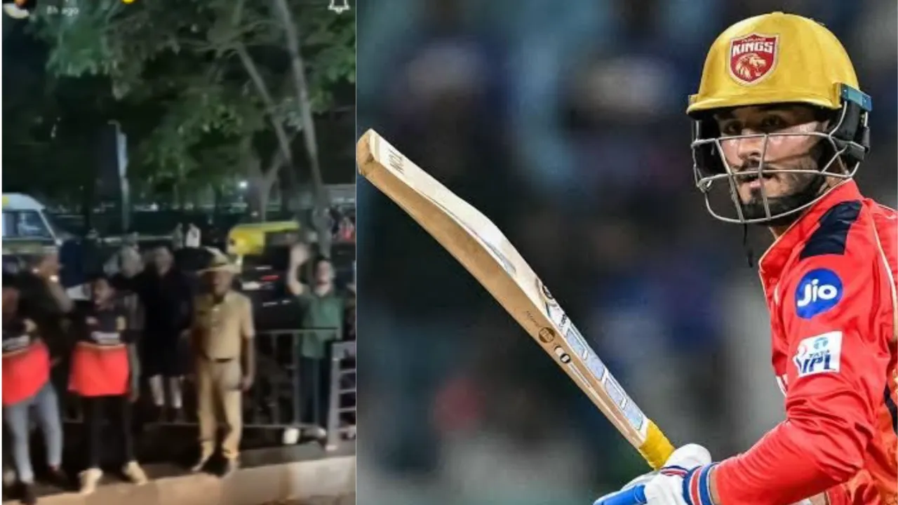 Nehal Wadhera gets attacked by RCB fans